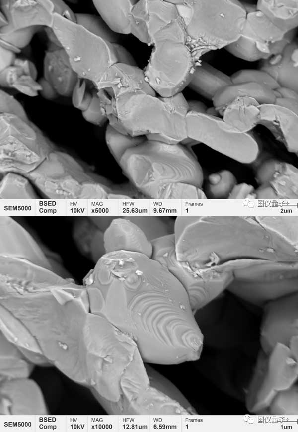 Figura 3 Morfologia microscopica dei prodotti sinterizzati di titanato di bario stronzio