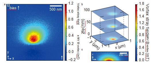 SNVM per l'imaging di campi magnetici vaganti a vortice di flusso individuale