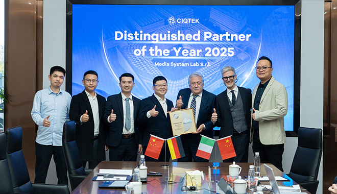CIQTEK Hosts Italian Partner Media System Lab for Award Ceremony and Strategic Visit